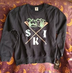 Pacific&Co Hit The Slopes Ski Crew Neck NWT